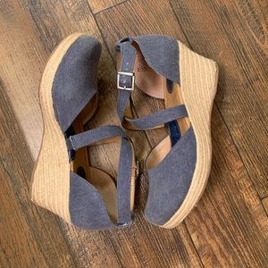 Boc denim wedges